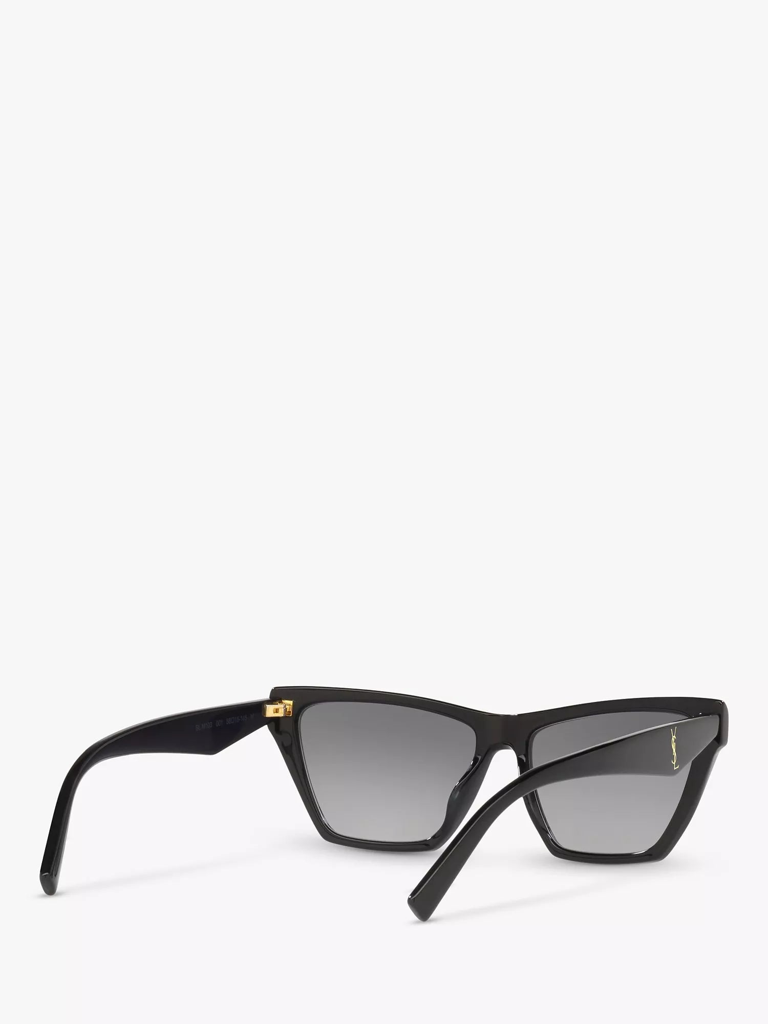 Yves Saint Laurent cat's eye sunglasses black acetate frame, imported from the UK