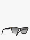Yves Saint Laurent cat's eye sunglasses black acetate frame, imported from the UK