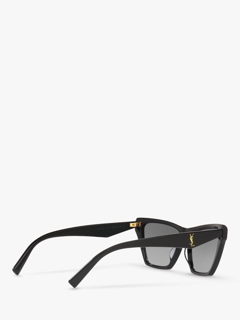 Yves Saint Laurent cat's eye sunglasses black acetate frame, imported from the UK