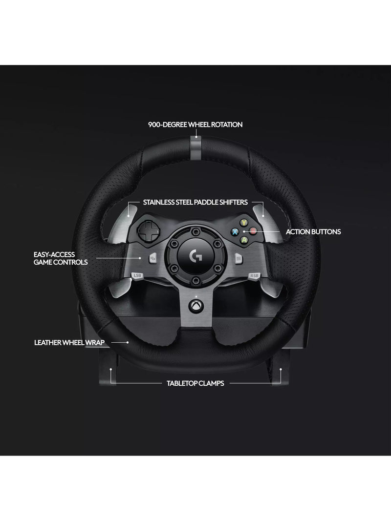 Logitech G920 Driving Force Racing Wheel for Xbox and PC, UK version