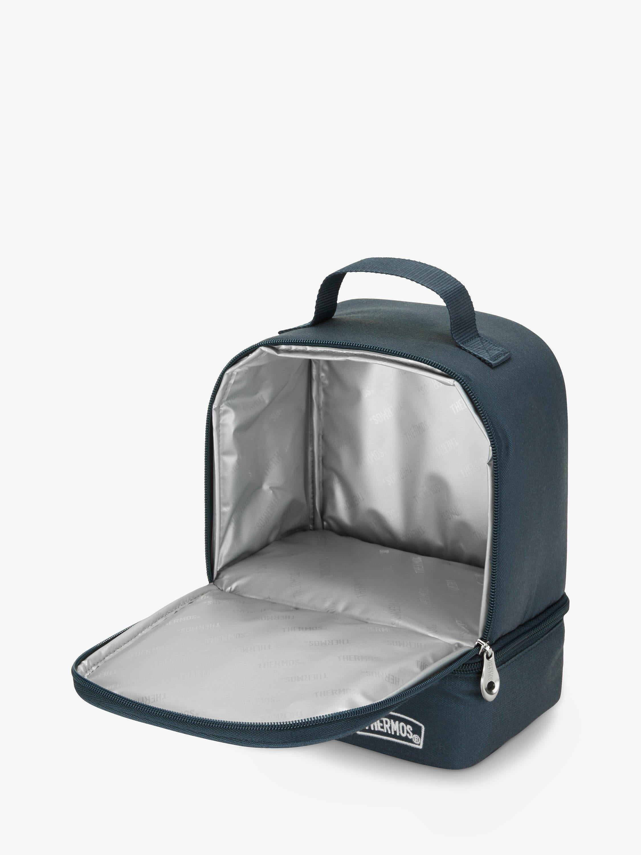 Thermos dual lunch kit cooler bag in blue, UK version