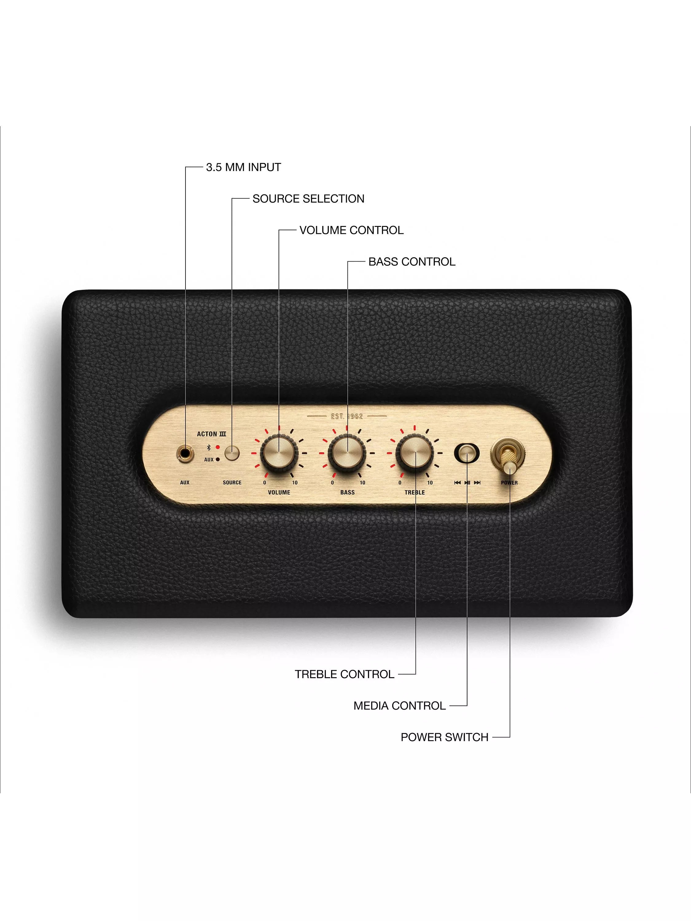 Marshall Acton III Bluetooth speaker black (British brand)