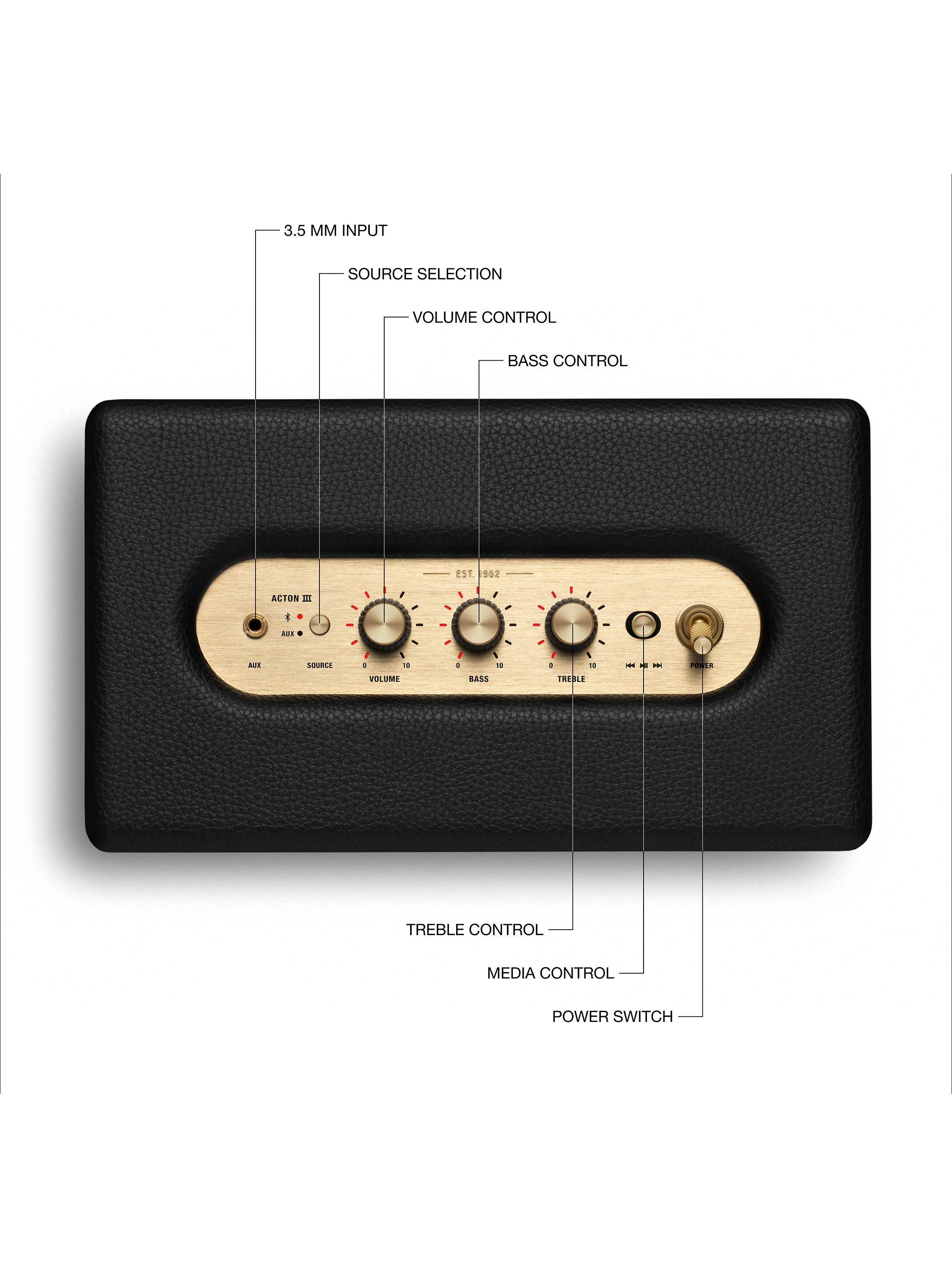 Marshall Acton III Bluetooth speaker black (British brand)