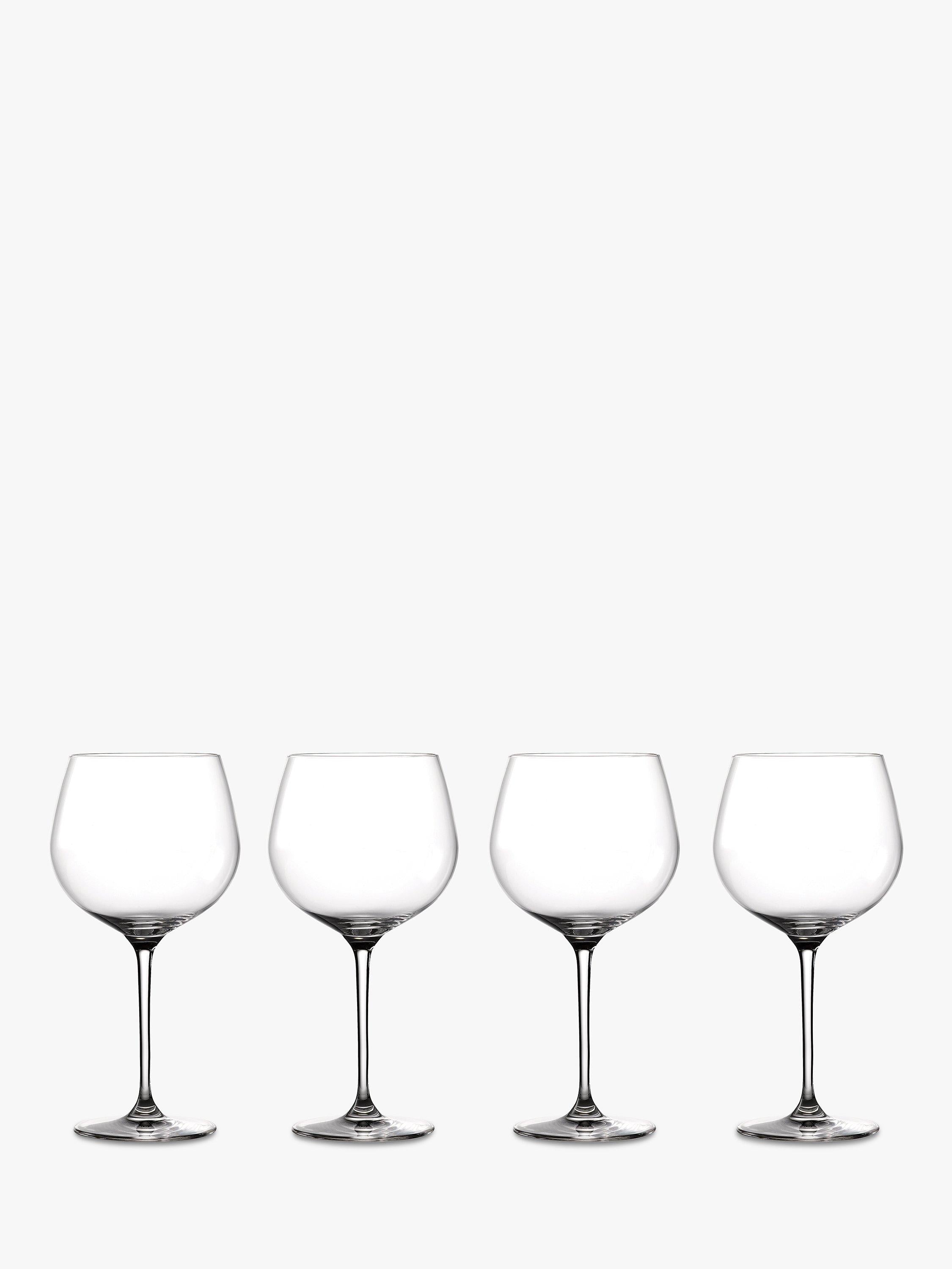 Crystal Stemmed Gin Glasses Set of 4 with 780ml Balloon Bowls