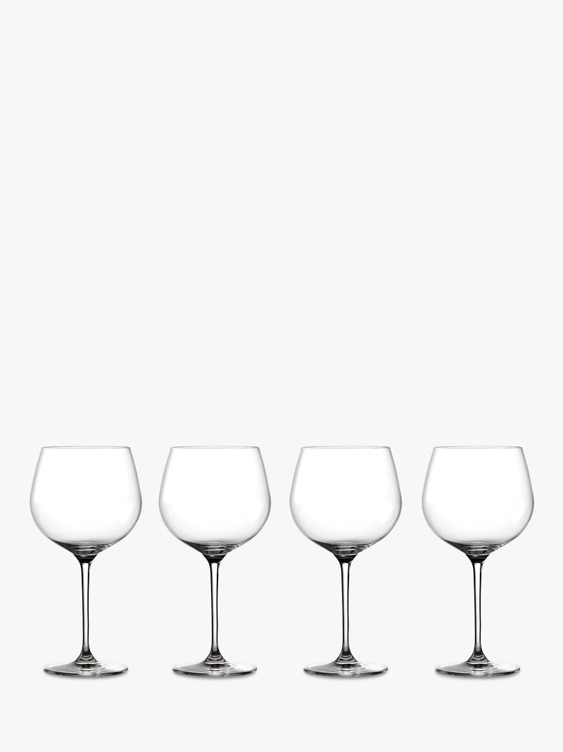 Crystal Stemmed Gin Glasses Set of 4 with 780ml Balloon Bowls