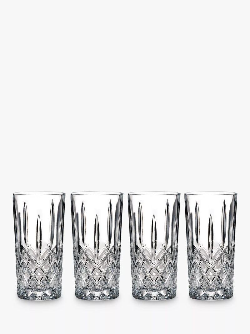 Waterford Crystal Marquis Markham highball glasses, set of 4, 385ml (British brand)