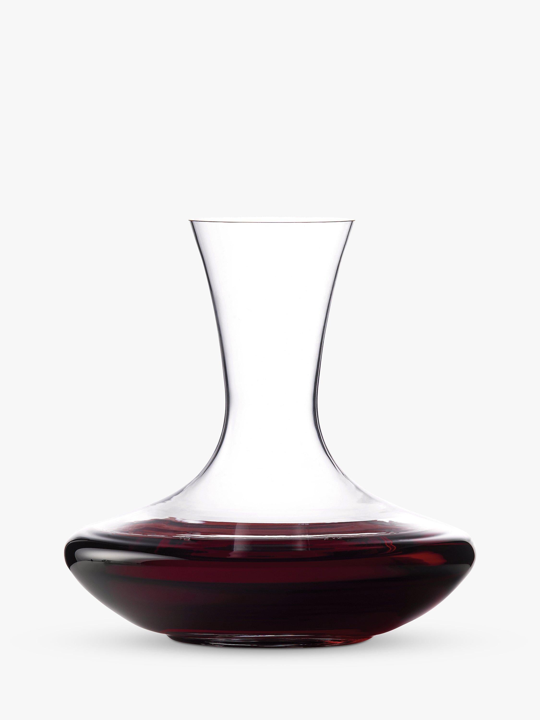 Waterford clear glass carafe 1.5L with fluted neck (British brand)