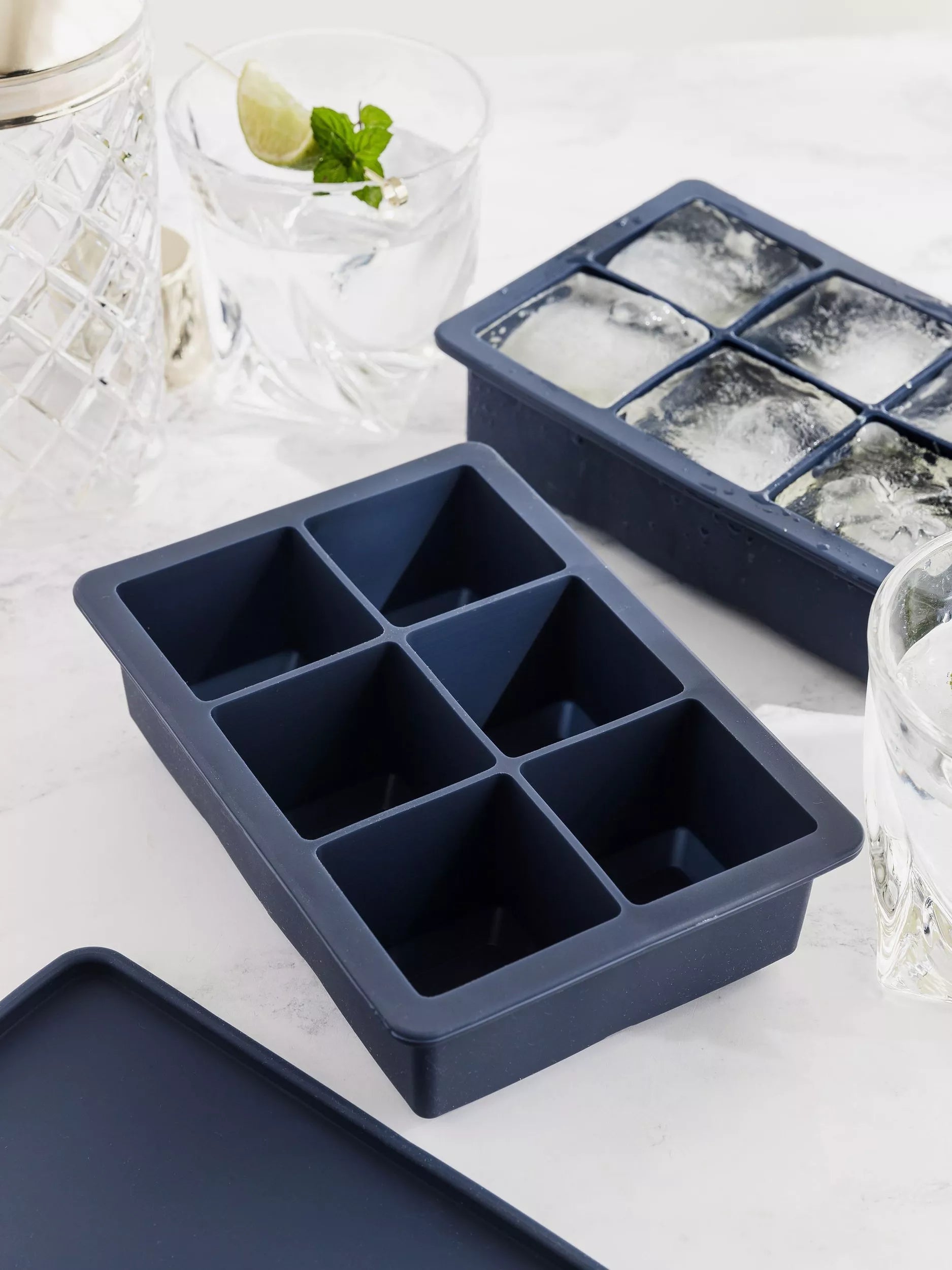 Uberstar giant silicone ice cube tray 6 cubes, imported from the UK