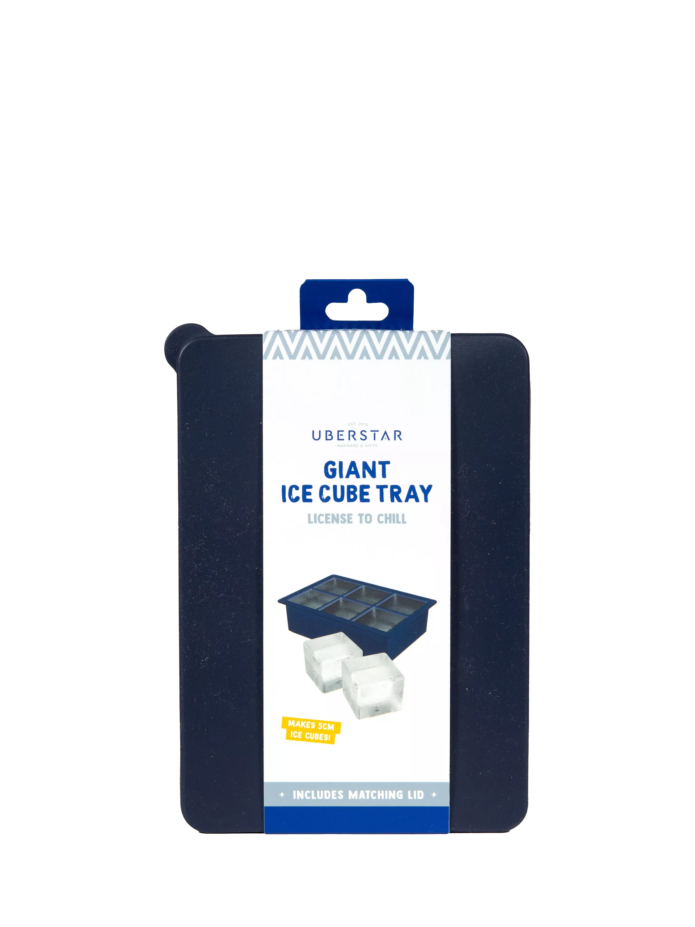Uberstar giant silicone ice cube tray 6 cubes, imported from the UK