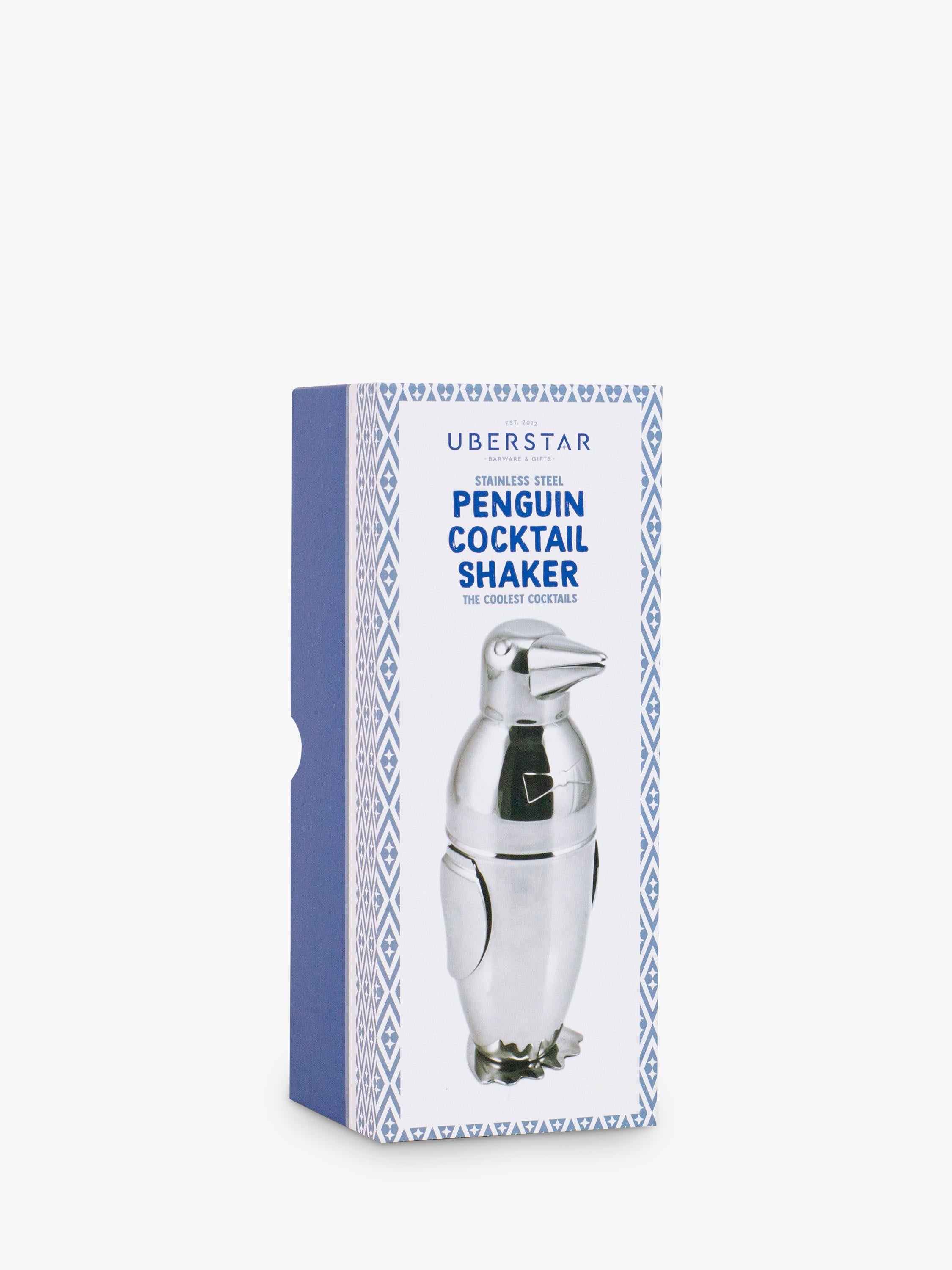 Uberstar penguin cocktail shaker stainless steel 550ml (British brand)