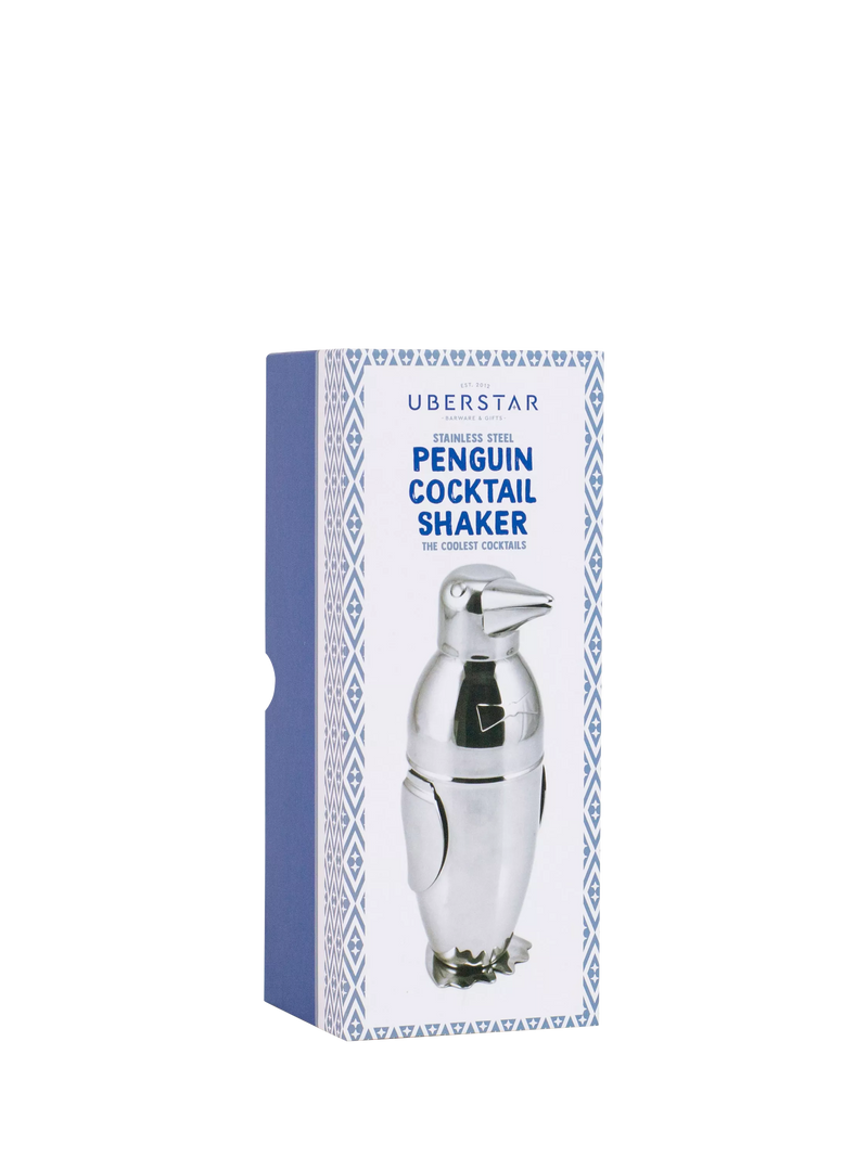Uberstar penguin cocktail shaker stainless steel 550ml (British brand)