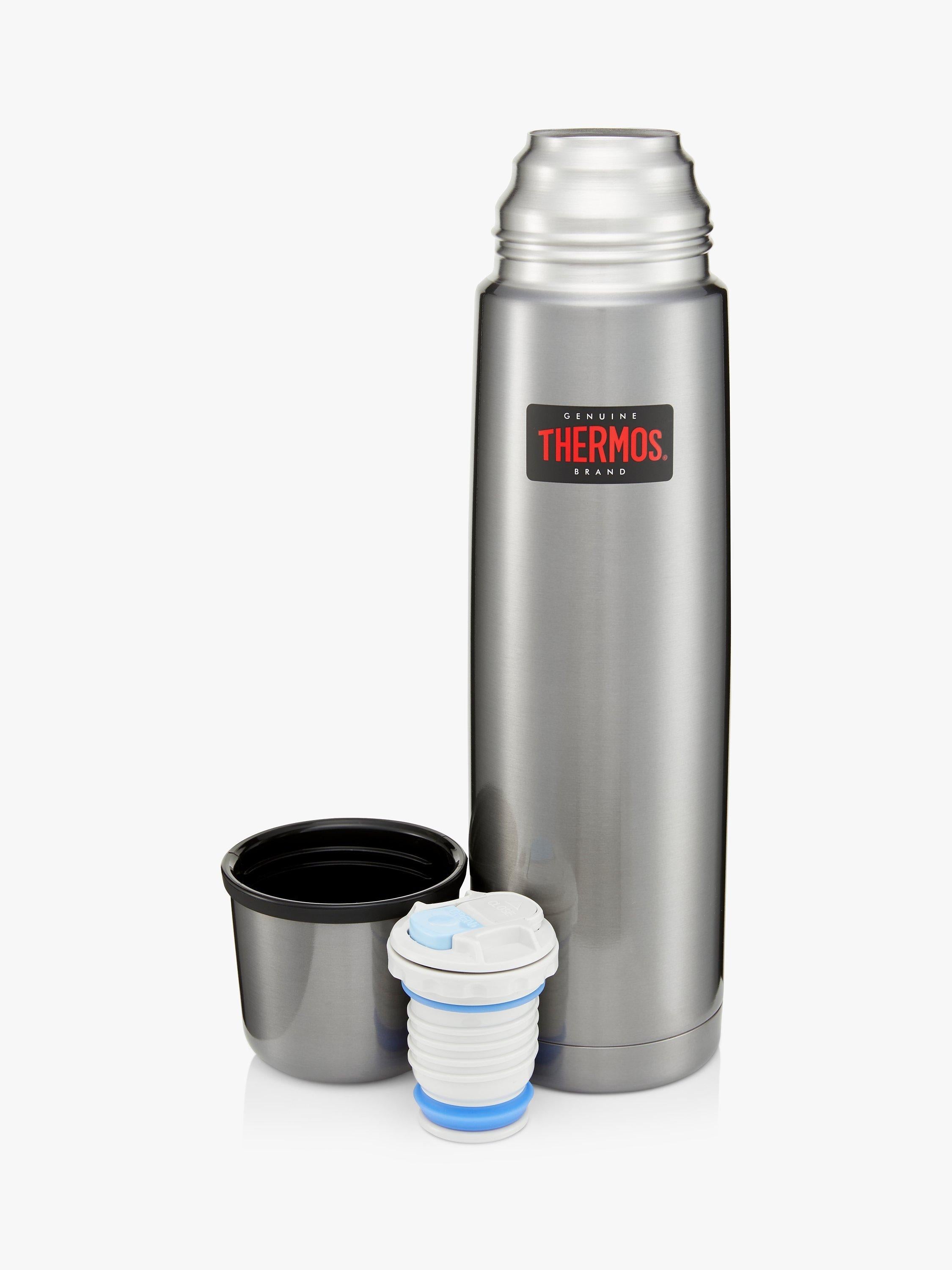 Thermos Light and Compact Gunmetal Flask 1L, UK version