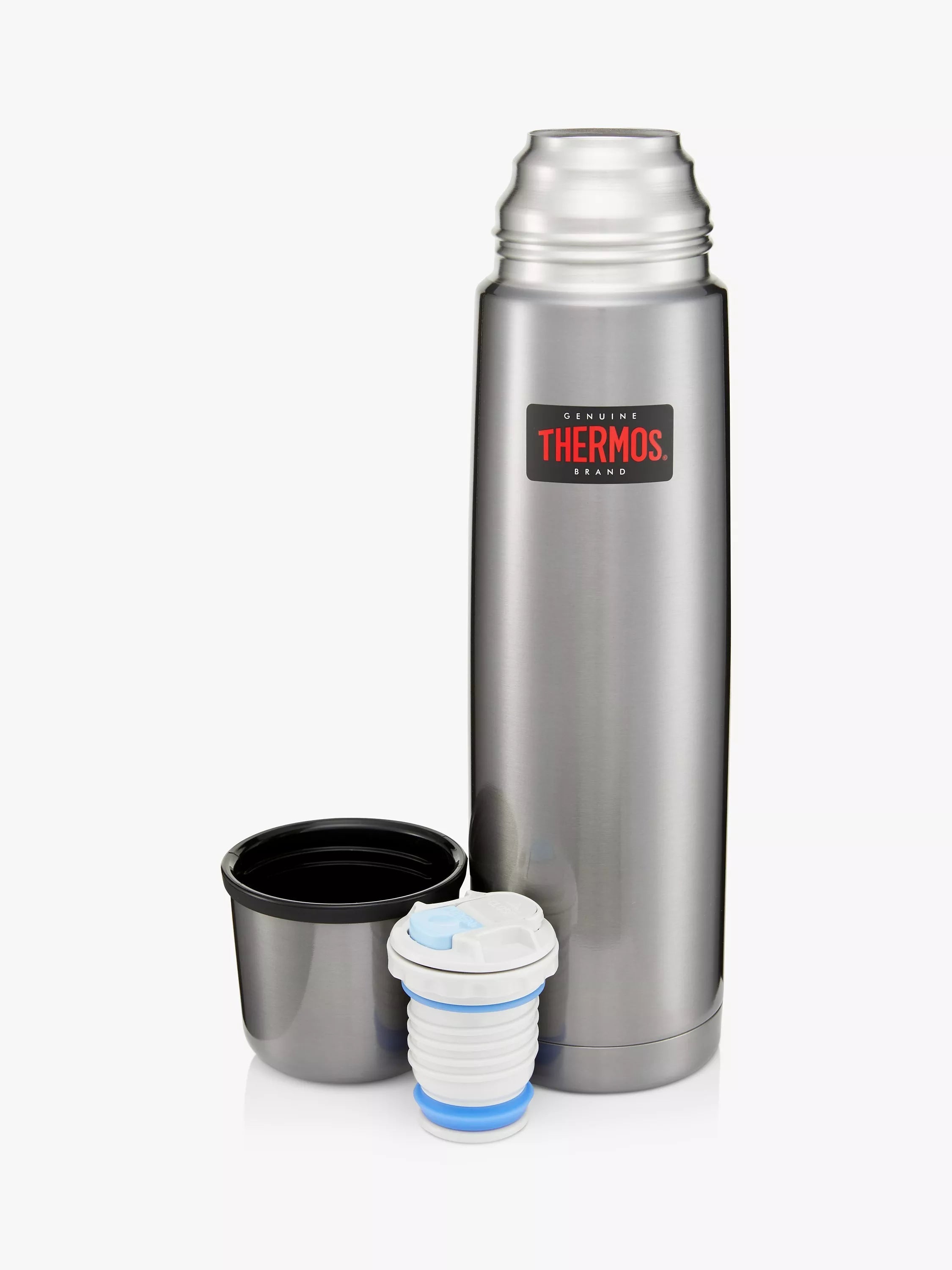 Thermos Light and Compact Gunmetal Flask 1L, UK version