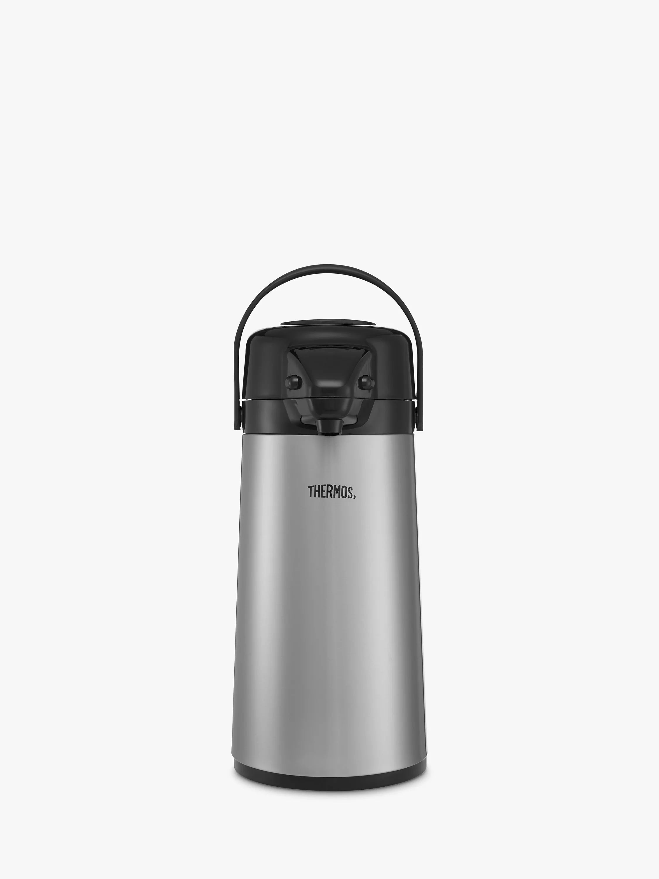 Thermos stainless steel push button pump pot 1.9L (British brand)