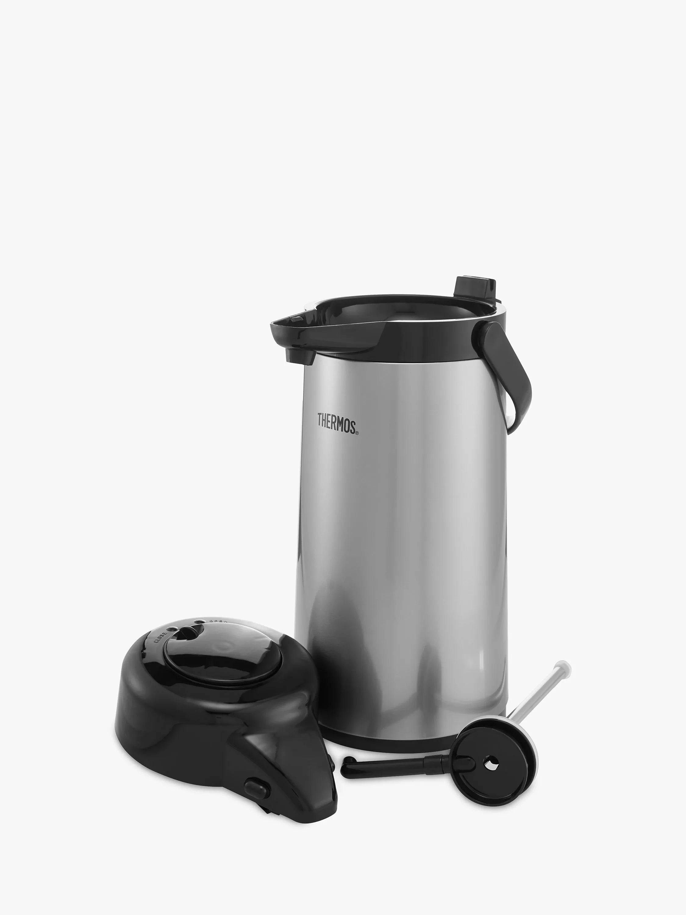Thermos stainless steel push button pump pot 1.9L (British brand)