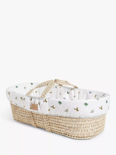 John Lewis John Lewis Woodland Leaves Moses Basket