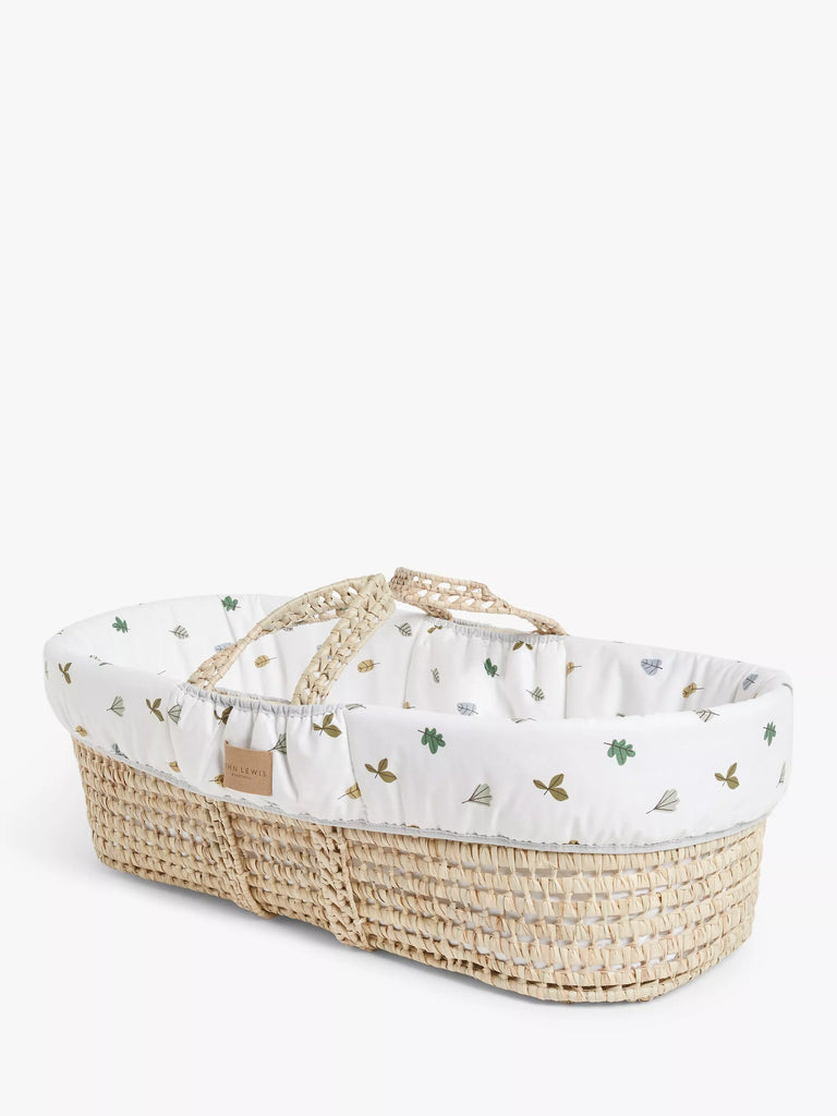 John Lewis Woodland Leaves Moses Basket