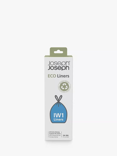 John Lewis Joseph Joseph Intelligent Waste IW1 Eco Bin Liners, Pack of 20, 24-36L- Buy online at McGrocer