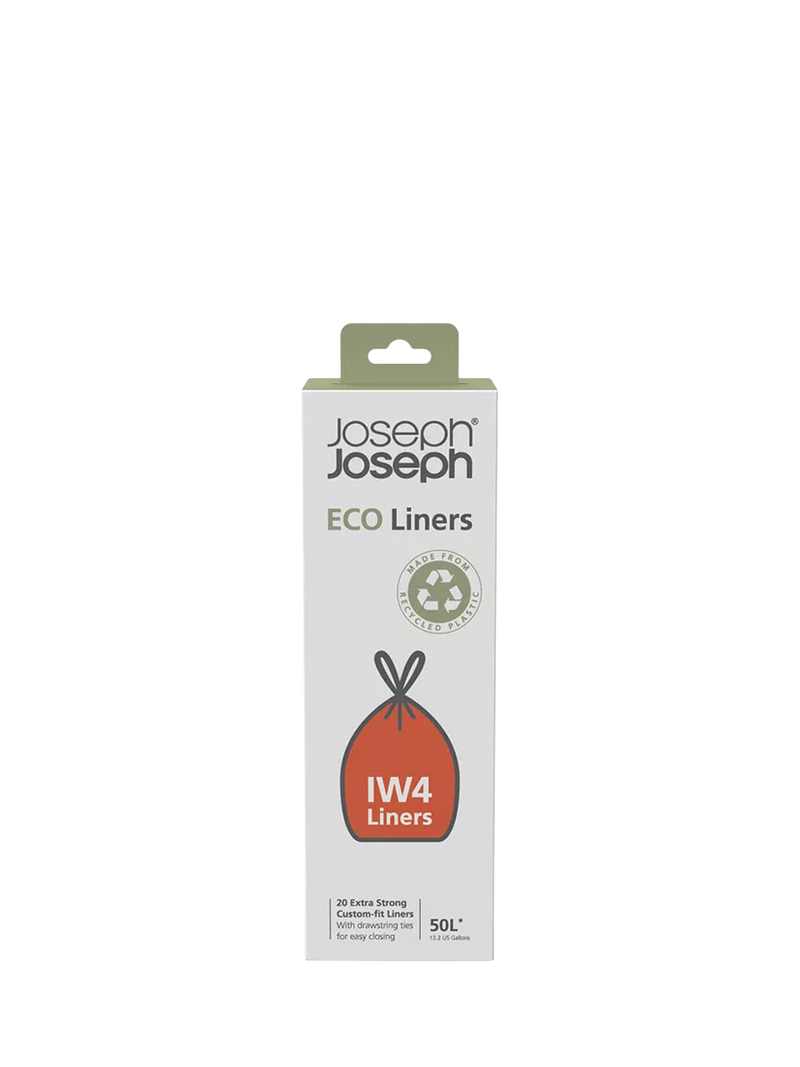 Joseph Joseph eco bin liners 50L 20 pack, imported from the UK