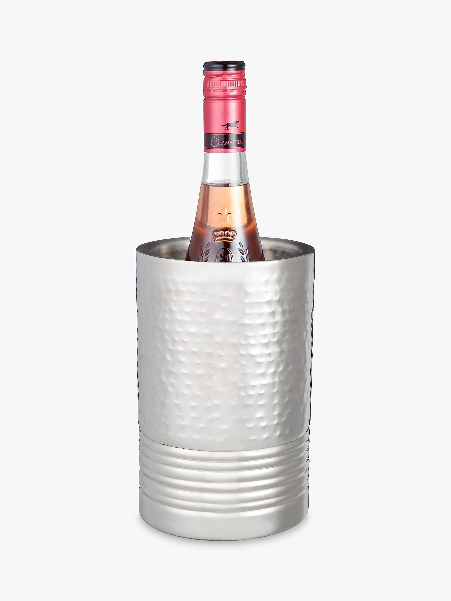 John Lewis hammered stainless steel wine cooler - British product