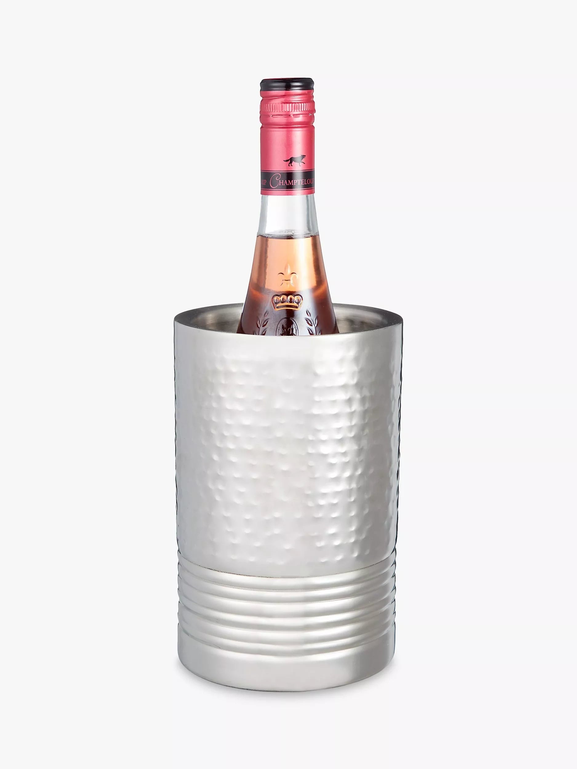John Lewis hammered stainless steel wine cooler - British product