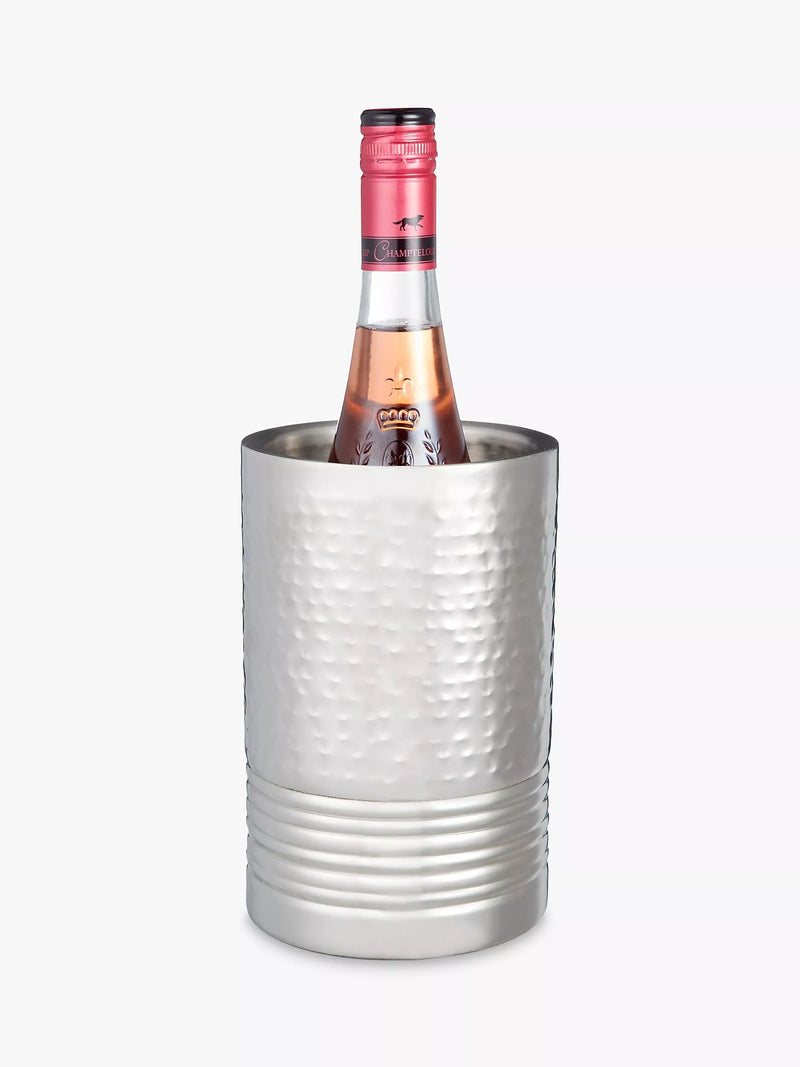 John Lewis hammered stainless steel wine cooler - British product
