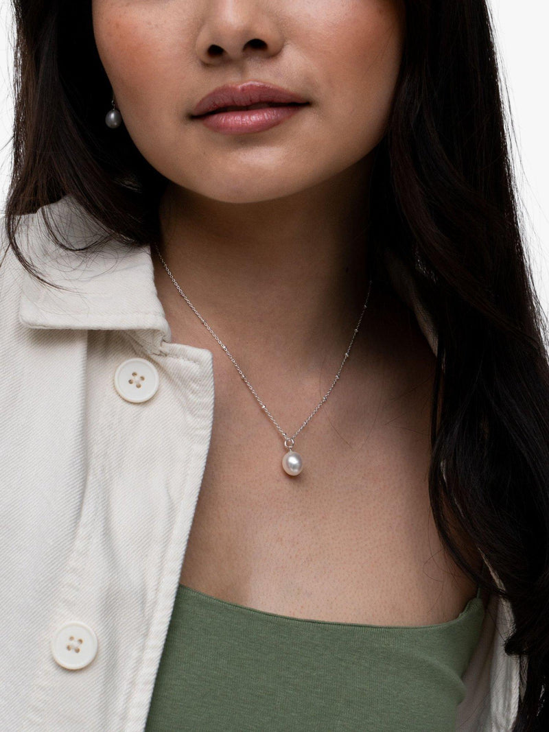 Dower & Hall pearl pendant beaded necklace, UK version