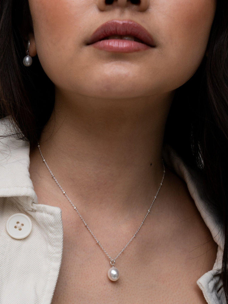 Dower & Hall pearl pendant beaded necklace, UK version