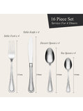 Oneida Barcelona 16-piece cutlery set, imported from the UK