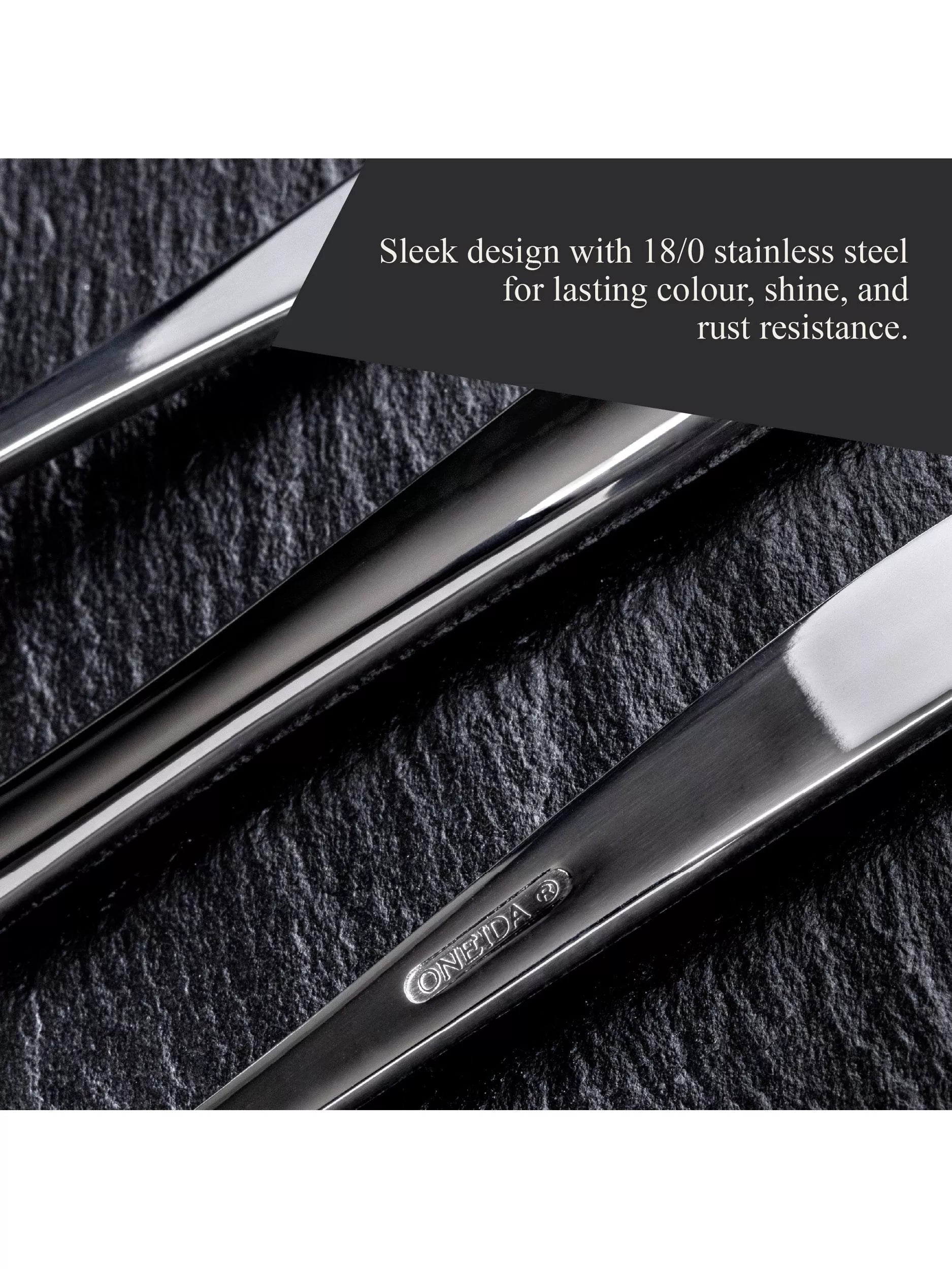 Oneida Mascagni II stainless steel cutlery set 16 piece (British brand)