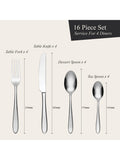 Oneida Mascagni II stainless steel cutlery set 16 piece (British brand)