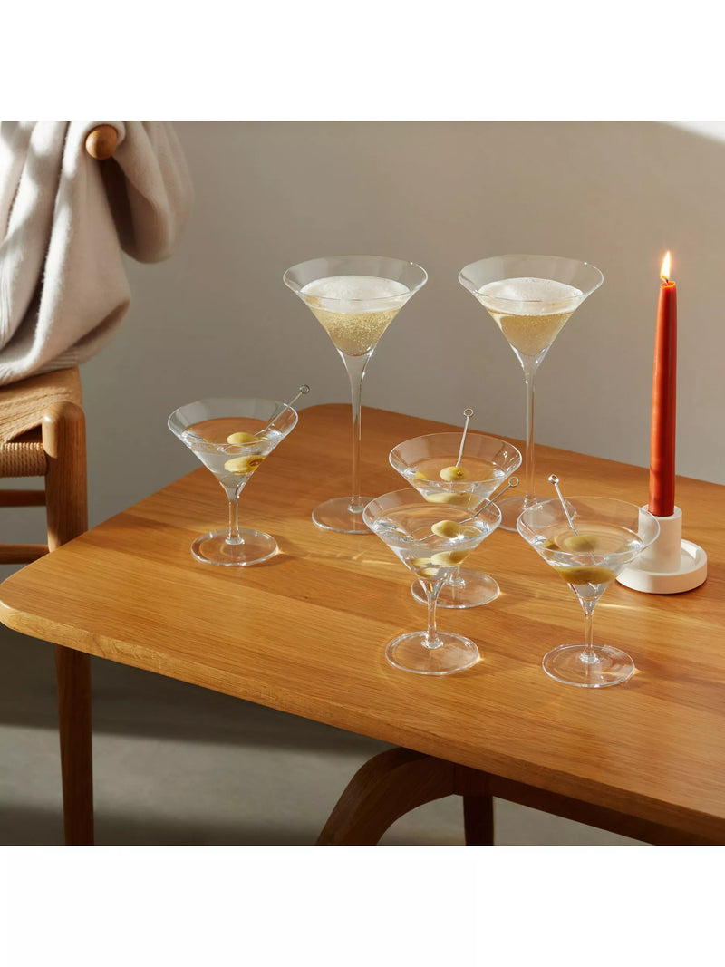 LSA International martini glasses 180ml clear pair, imported from the UK