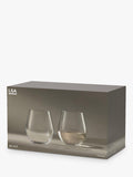LSA International stemless wine glasses 370ml set of 2, UK version