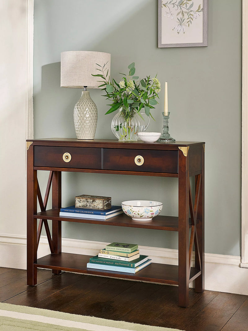 Laura Ashley Balmoral console table with two drawers, imported from the UK