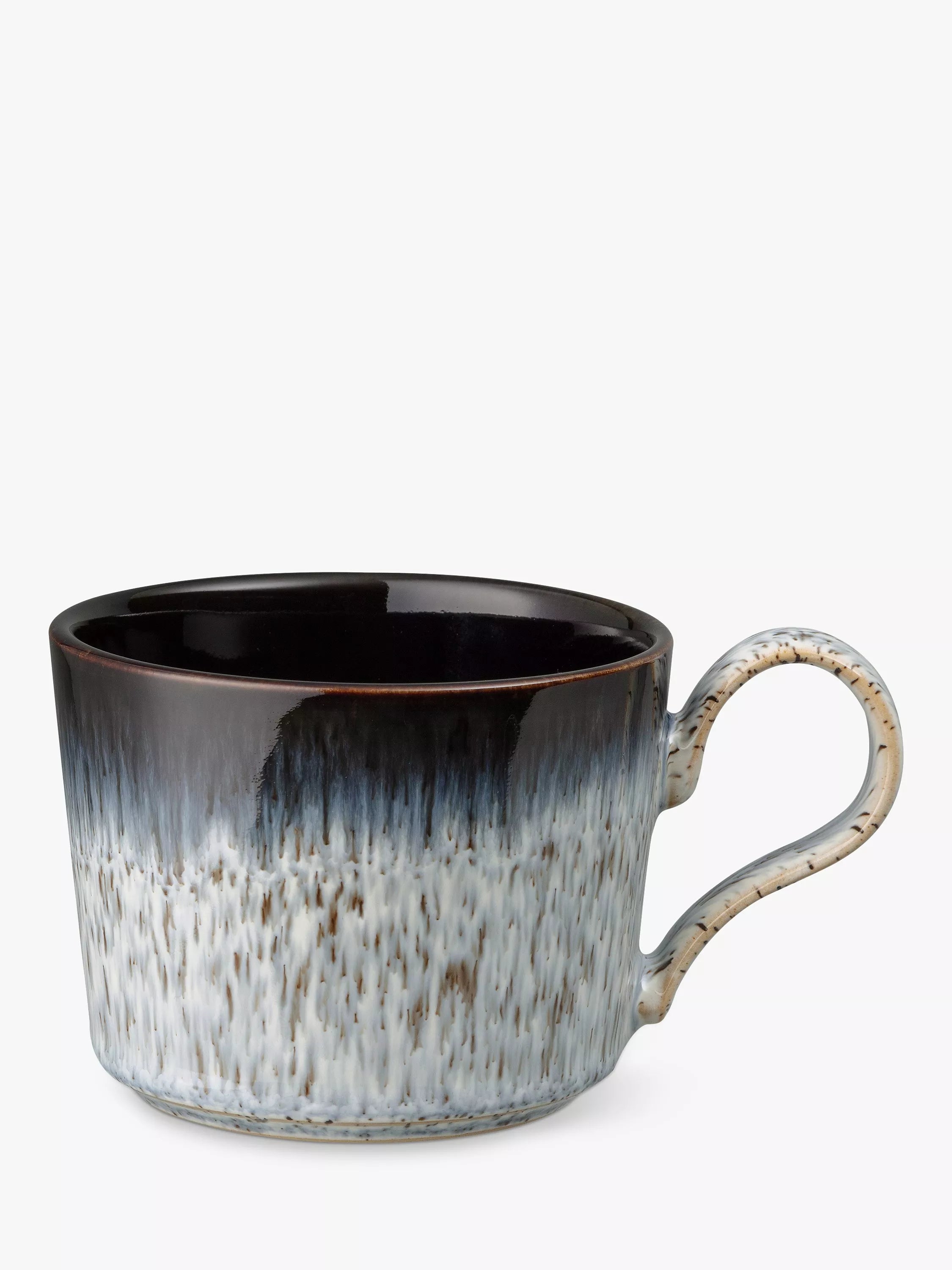 Denby Halo stoneware mug 260ml black multi (British brand)