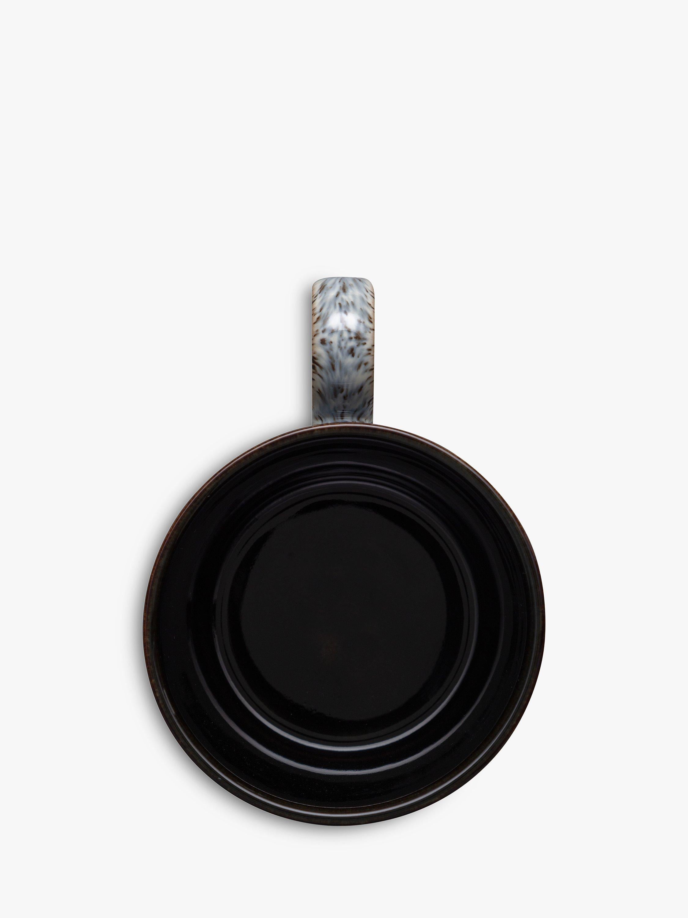Denby Halo stoneware mug 260ml black multi (British brand)