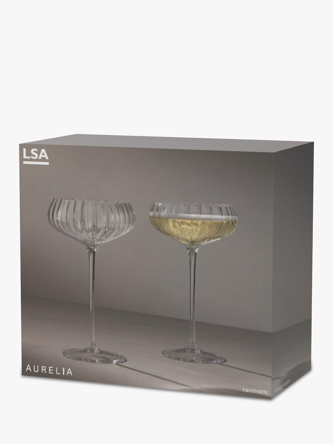 LSA International champagne saucers set of 2 300ml, UK version