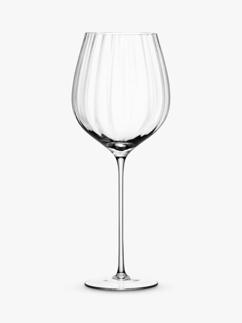 LSA International Aurelia Optic red wine glasses 660ml set of 2, UK version
