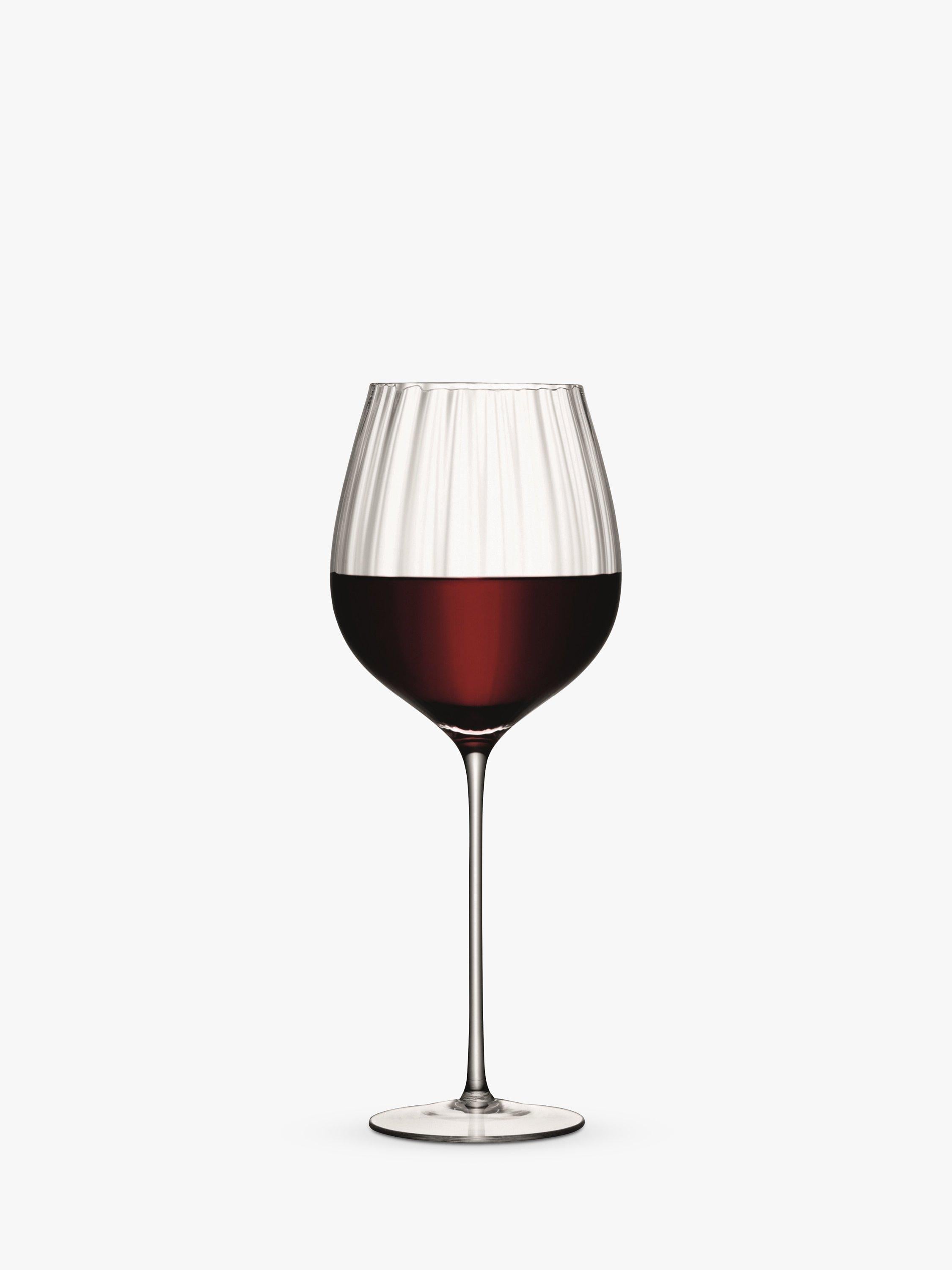 LSA International Aurelia Optic red wine glasses 660ml set of 2, UK version