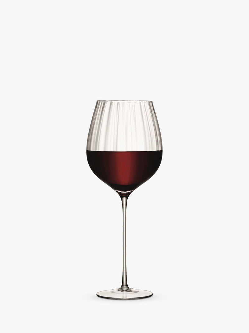 LSA International Aurelia Optic red wine glasses 660ml set of 2, UK version