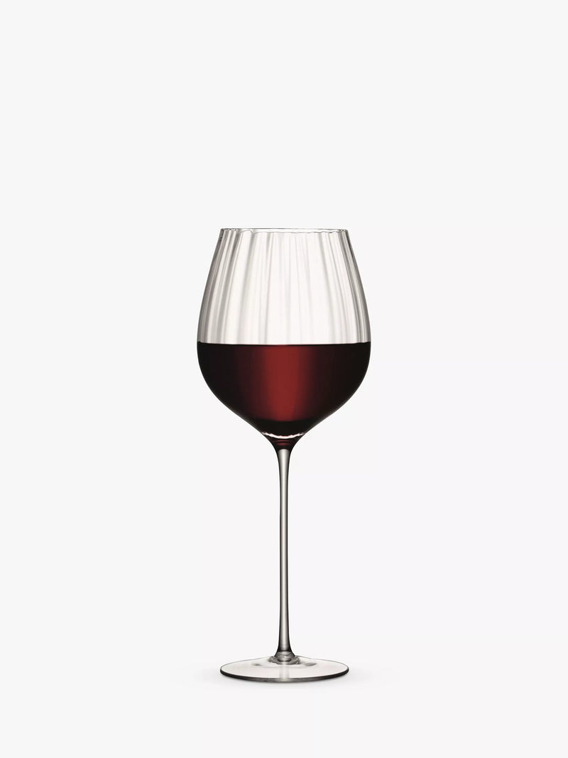 LSA International Aurelia Optic red wine glasses 660ml set of 2, UK version
