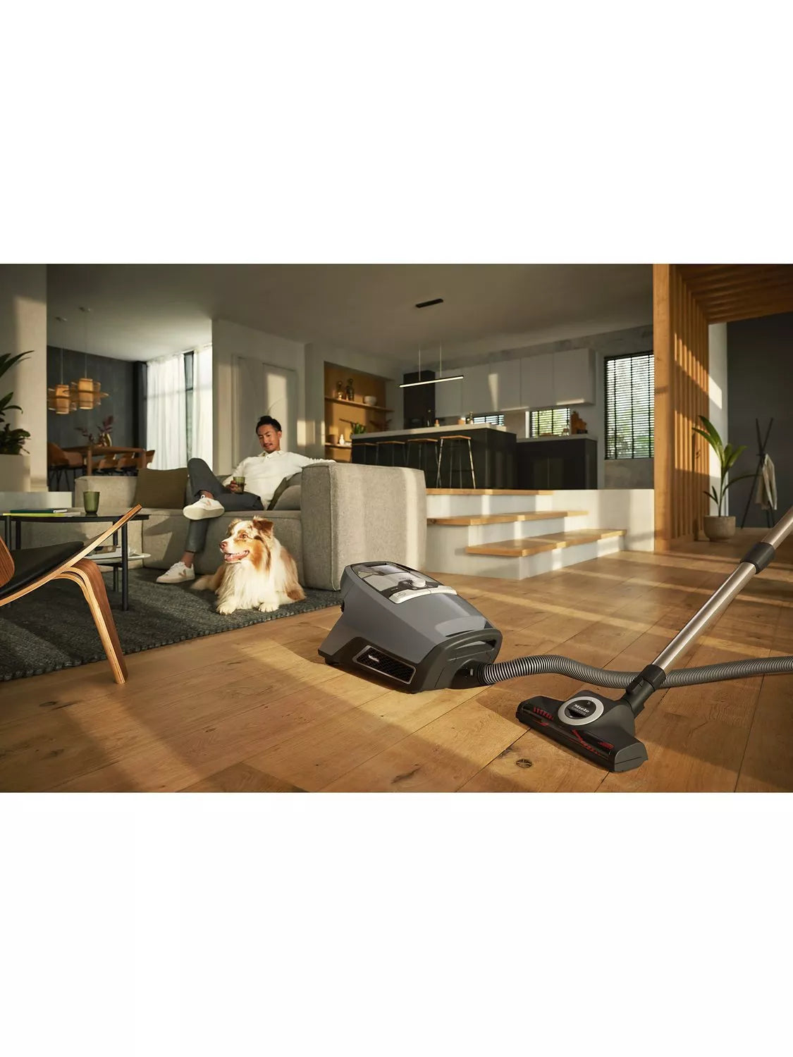 Miele Cat & Dog Flex vacuum cleaner with HEPA filter and Graphite Grey finish, imported from the UK