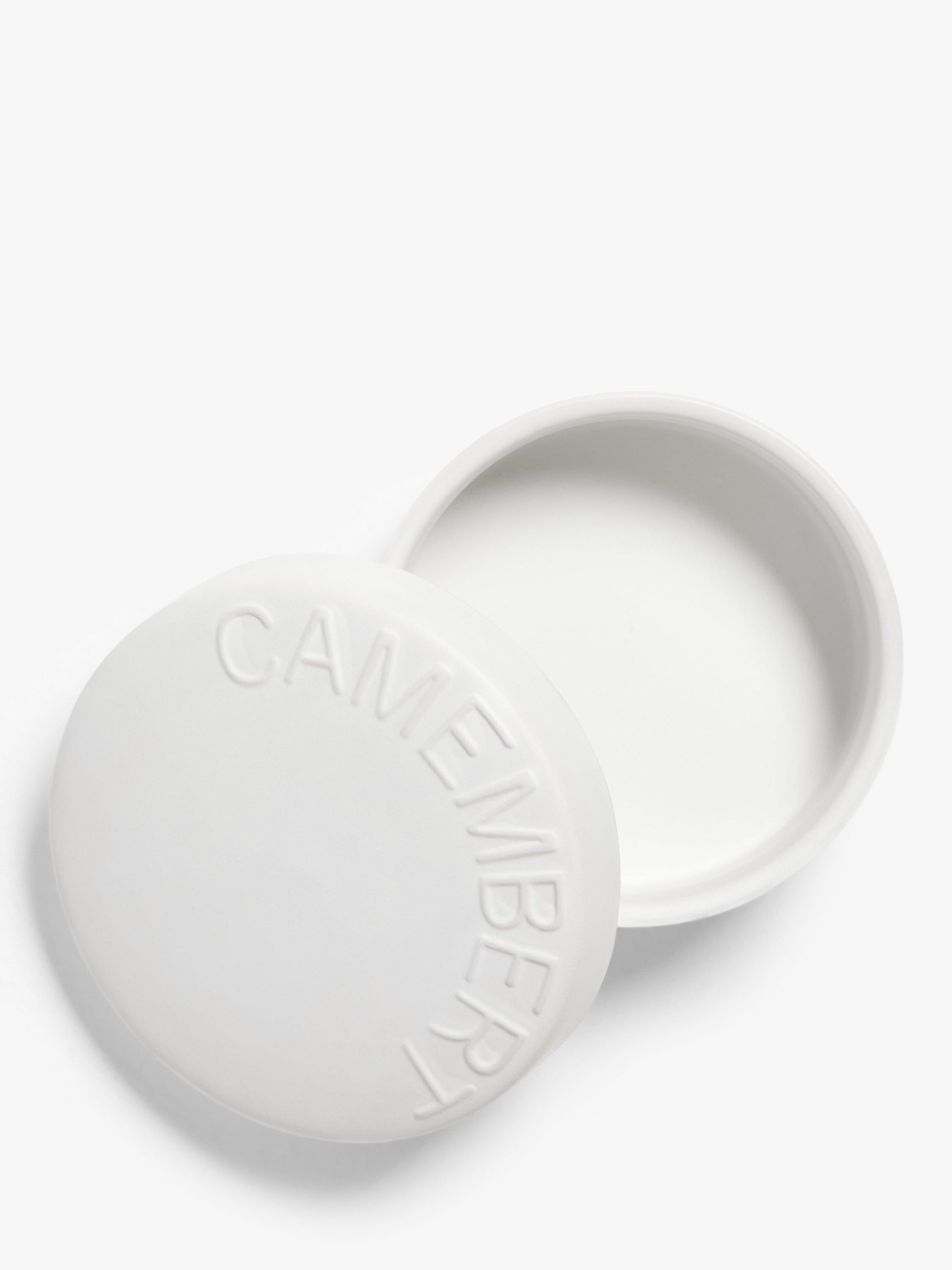John Lewis stoneware camembert cheese baker in white, 12.5cm, UK version