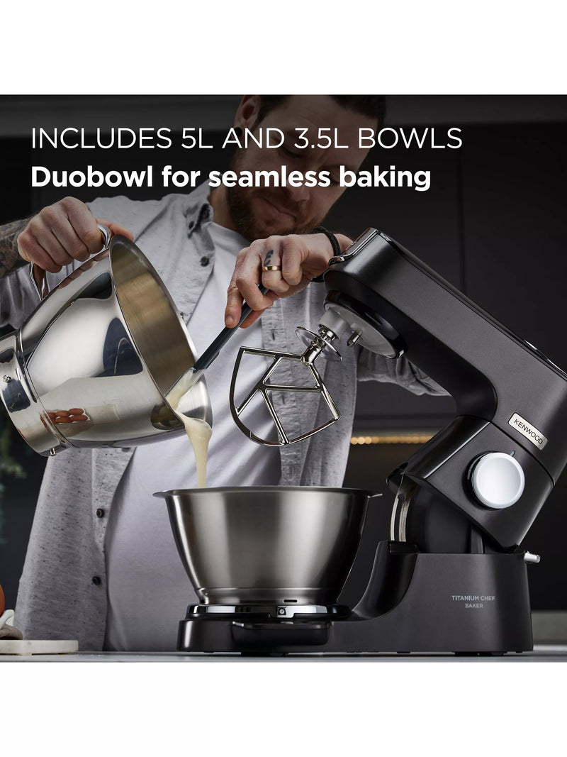 Kenwood Chef Baker stand mixer black, imported from the UK