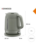 Kenwood Dusk Kettle 1.7L green, imported from the UK