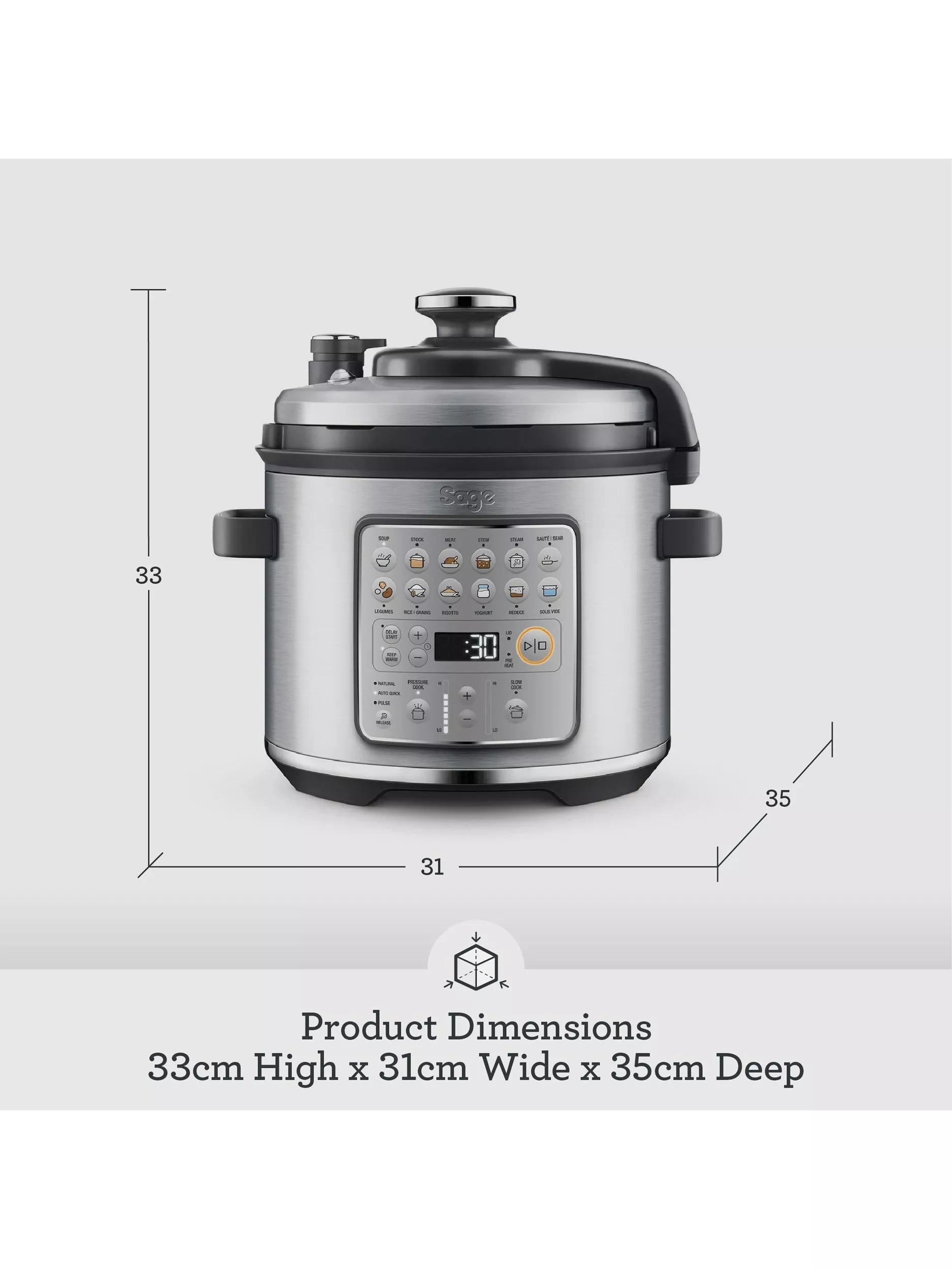 Sage Fast Slow GO multi cooker 6L (British brand)
