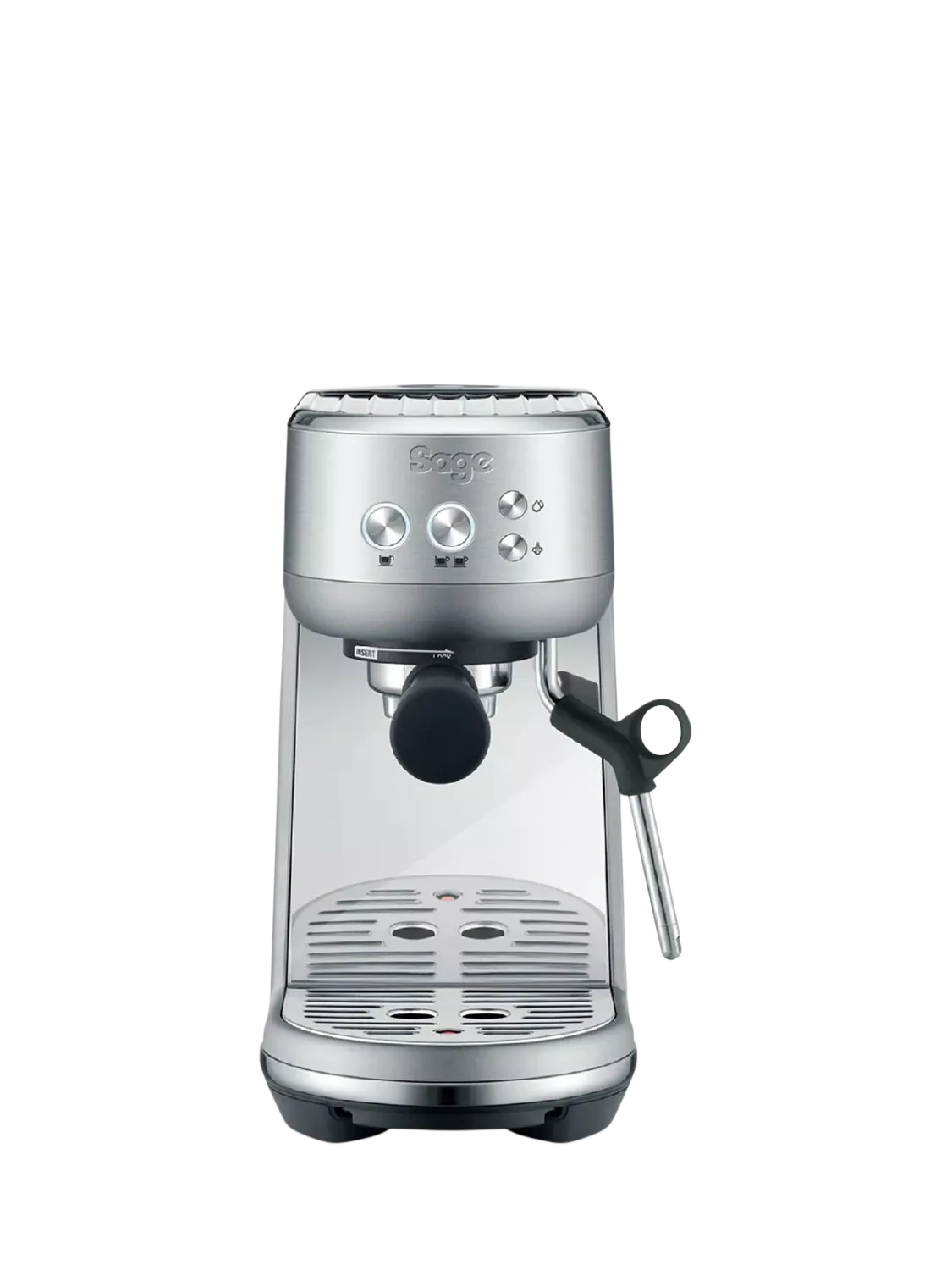 Sage stainless steel espresso machine with steam wand (British brand)