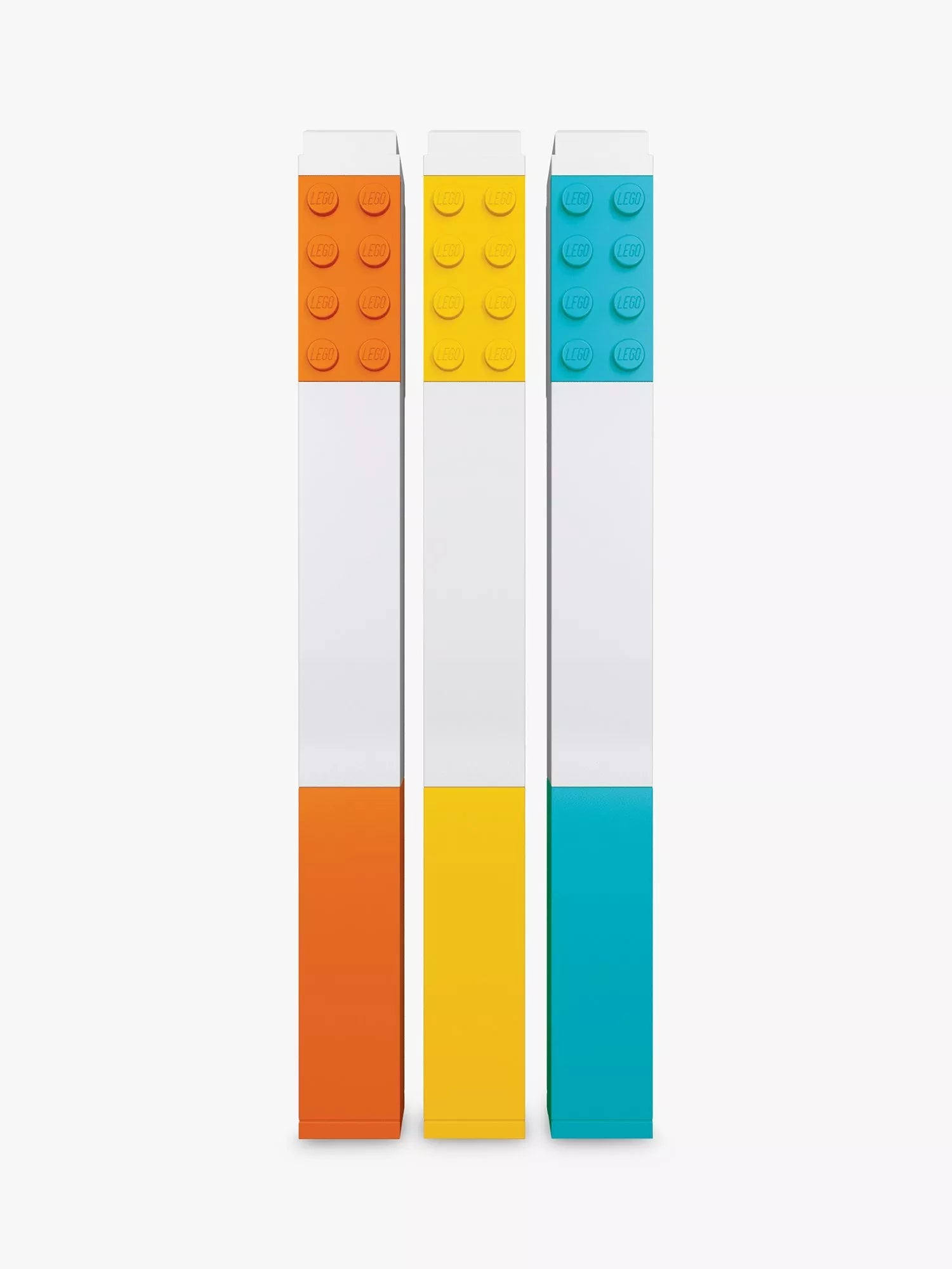 LEGO coloured highlighters set of 3, imported from the UK
