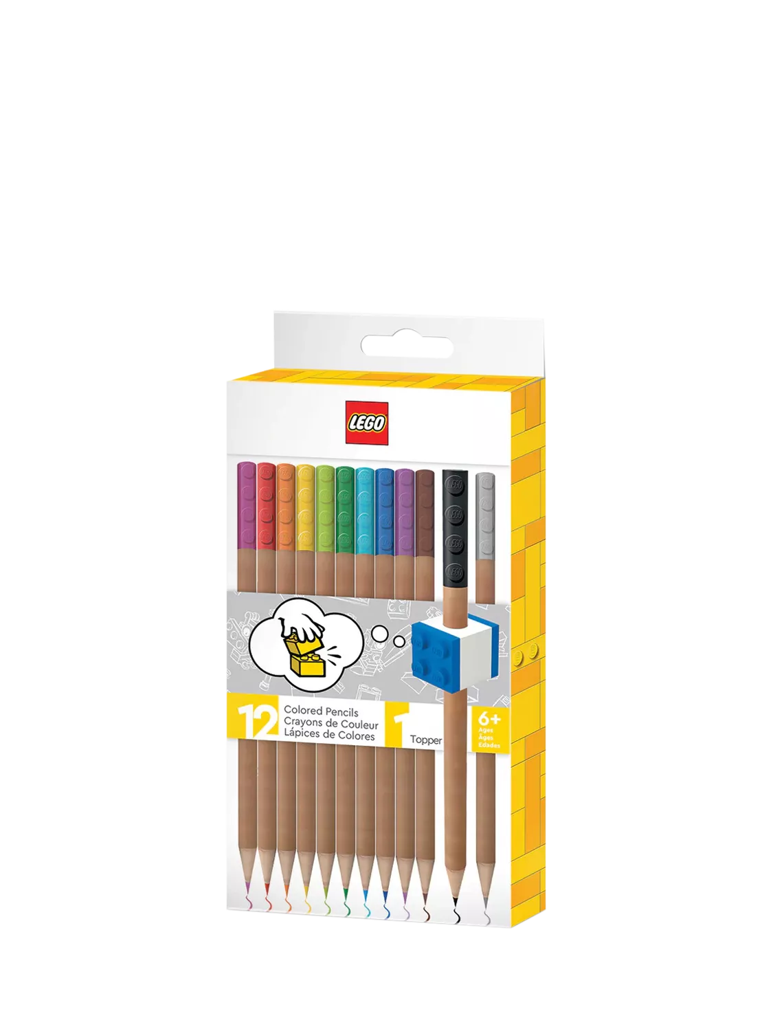 LEGO colouring pencils set of 12, imported from the UK