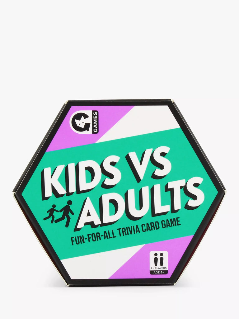 Ginger Fox Hexagon Kids Versus Adults Trivia Game